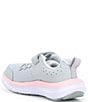 Under Armour Kids' Assert 10 Alternative Closure Running Sneakers (Youth), Color:Halo Gray/Pink Sugar/Iridescent - Image 3
