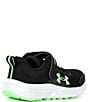 Under Armour Kids' Assert 10 Alternative Closure Running Sneakers (Youth), Color:Black/Mod Gray/Green Shock - Image 2