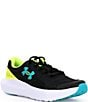Color:Black/High Viz Yellow/Circuit Teal - Image 1 - Boys' Surge 4 Running Shoes (Youth)