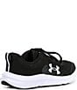 Under Armour Kids' Assert 10 Running Sneakers (Youth), Color:Black/White/White - Image 2
