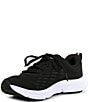 Under Armour Kids' Assert 10 Running Sneakers (Youth), Color:Black/White/White - Image 4