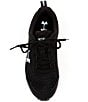 Under Armour Kids' Assert 10 Running Sneakers (Youth), Color:Black/White/White - Image 5