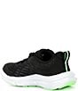 Under Armour Kids' Assert 10 Running Sneakers (Youth), Color:Black/Mod Gray/Green Shock - Image 3