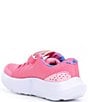 Color:Sunset Pink/Pink/Metallic Silver - Image 3 - Girls' Surge 4 Printed Running Sneakers (Toddler)