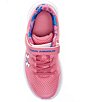 Color:Sunset Pink/Pink/Metallic Silver - Image 5 - Girls' Surge 4 Printed Running Sneakers (Youth)