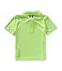 Under Armour Little Boys Short Sleeve Matchplay Twist Polo Shirt, Color:Cyber Green - Image 2