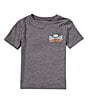 Under Armour Little Boys Short Sleeve Baseball Outer Limit T-Shirt, Color:Castle Rock - Image 2