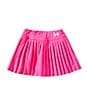 Under Armour Little Girls Pleated Micro-Pique Skort, Color:Rebel Pink - Image 1