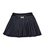 Under Armour Little Girls 2T-6X Pleated Micro-Pique Skort, Color:Black - Image 1