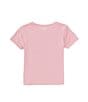 Color:Pink - Image 2 - Little Girls 2T-6X Short Sleeve UA Heart Logo T-Shirt