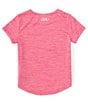 Color:Rebel Pink - Image 2 - Little Girls 2T-6X Short Sleeve Heart Icon T-Shirt