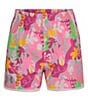 Color:Fluo Pink Tropic/White/Purple Ace/Rebel Pink - Image 1 - Little Girls 2T-6X Tropic Fly By Shorts