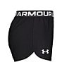 Color:Black - Image 2 - Little Girls 2T-6X UA Play Up Shorts