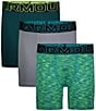 Color:Circuit Teal/Steel/Hydro Teal - Image 1 - Little/Big Boys 4-20 Performance Tech Print Boxer Brief 3-Pack