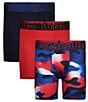 Color:Royal Freedom/Red/Midnight Navy - Image 1 - Little/Big Boys 4-20 Performance Tech Print Boxer Brief 3-Pack