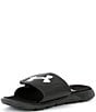 Color:Black/Black/White - Image 4 - Men's Ignite Pro Slide Sandals