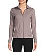 Under Armour Motion Front Zip Mock Neck Long Sleeve Jacket, Color:Tetra Gray - Image 2