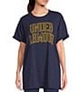 Under Armour Rival Campus Crew Neck Short Sleeve Tee, Color:Midnight Navy/Gold League - Image 1