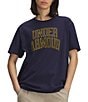 Under Armour Rival Campus Crew Neck Short Sleeve Tee, Color:Midnight Navy/Gold League - Image 4