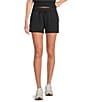 Under Armour Rival Fleece Elastic Waist Shorts, Color:Black - Image 1