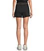 Under Armour Rival Fleece Elastic Waist Shorts, Color:Black - Image 2