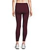 Under Armour Ultra Soft Double Knit Motion Ankle Length Pull-On Leggings, Color:Dark Maroon - Image 2