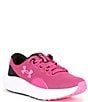 Color:Astro Pink/Black/Fluo Pink - Image 1 - Women's UA Surge 4 Running Sneakers