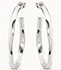 Color:Silver - Image 1 - Ohmmm Hoop Earrings