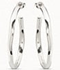 UNOde50 Ohmmm Silver Hoop Earrings, Color:Silver - Image 1
