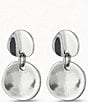 Color:Silver - Image 1 - Scales Silver Drop Earrings