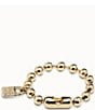 Color:Gold - Image 2 - Snowflake Gold-Tone Bracelet