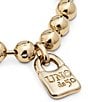 UNOde50 Snowflake Beaded Gold-Tone Bracelet, Color:Gold - Image 3