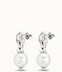Color:Silver/Pearl - Image 2 - Texcoco Drop Earrings