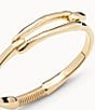 Color:Gold - Image 3 - Tied Gold-Tone Bangle Bracelet