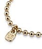 UNOde50 Emotions Beaded Charm 18k Gold Line Bracelet, Color:Gold - Image 3