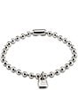 UNOde50 Emotions Beaded Charm Sterling Silver Line Bracelet, Color:Silver - Image 2