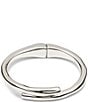 UNOde50 Fearless Collection Meeting Point Sterling Silver Bangle Bracelet, Color:Silver - Image 1