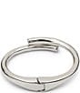 UNOde50 Fearless Collection Meeting Point Sterling Silver Bangle Bracelet, Color:Silver - Image 2