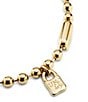 UNOde50 Gold Collection Snowflake Beaded Chain Necklace, Color:Gold - Image 3