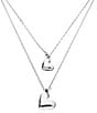 UNOde50 Heart Pendants Layered Short Multi Strand Necklace - Image 1