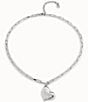 Color:Silver - Image 2 - Heartbeat Short Pendant Necklace