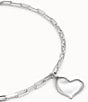 Color:Silver - Image 3 - Heartbeat Short Pendant Necklace