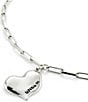 UNOde50 Heartbeat Short Pendant Necklace, Color:Silver - Image 2