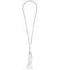 UNOde50 Jellyfish Beaded Pendant Necklace, Color:Silver - Image 1