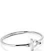 UNOde50 Ser Indomable Collection Rigid Sterling Silver Bangle Bracelet, Color:Silver - Image 1