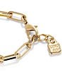 UNOde50 Ser Valiente Collection Paperclip Link 18k Gold Line Chain Bracelet, Color:Gold - Image 2