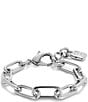 UNOde50 Ser Valiente Collection Paperclip Link Sterling Silver Line Bracelet, Color:Silver - Image 1