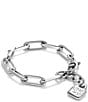 UNOde50 Ser Valiente Collection Paperclip Link Sterling Silver Line Bracelet, Color:Silver - Image 2