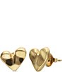 UNOde50 Small Heart Stud Earrings - Image 1