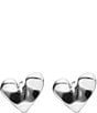 UNOde50 Small Heart Stud Earrings - Image 2